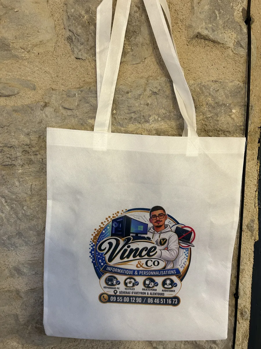 Tote bag au logo Vince and Co