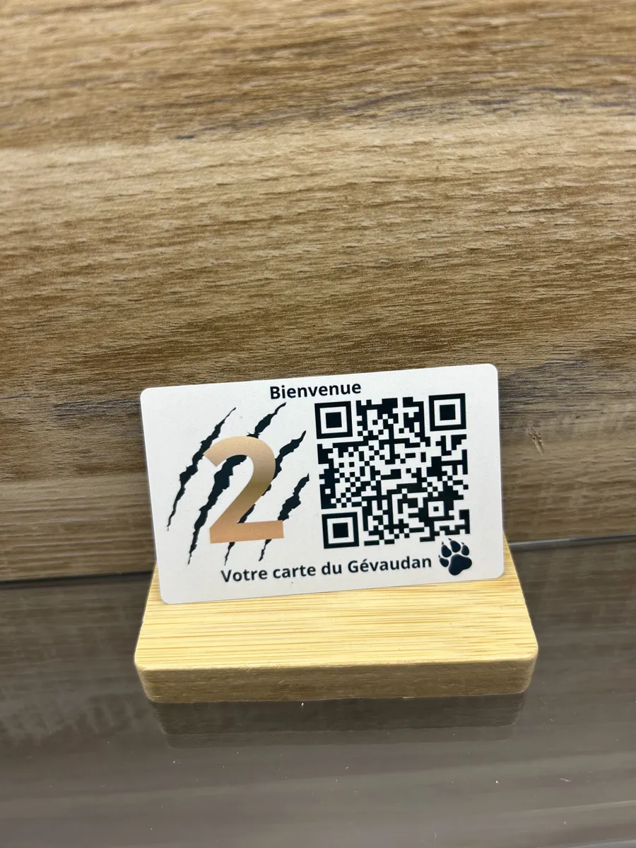 Plaque « Bienvenue » avec QR code