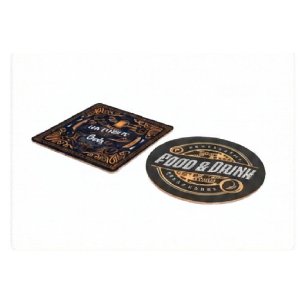 Sous-verres pailletés personnalisés