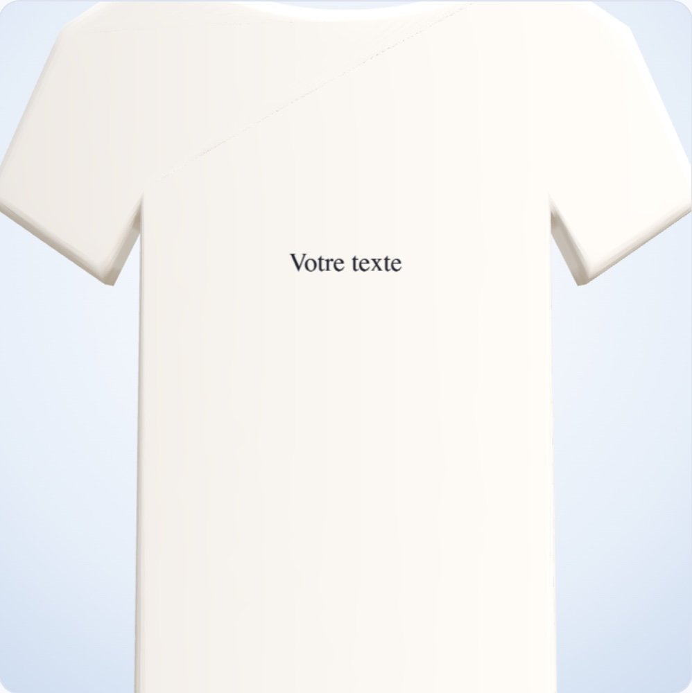 Aperçu 3D : T-shirt femme personnalisé