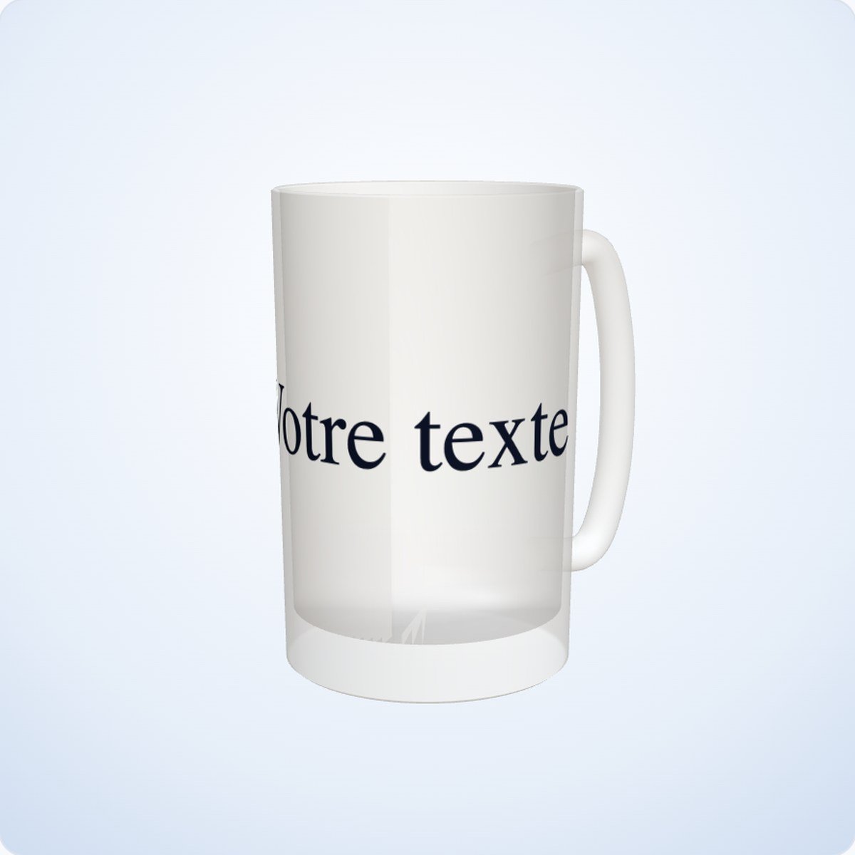 Chope à bière en verre personnalisée – Image 2